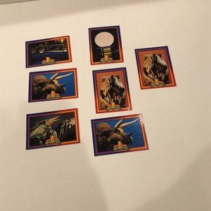 Lot of 7 Power Ranger Trading Cards